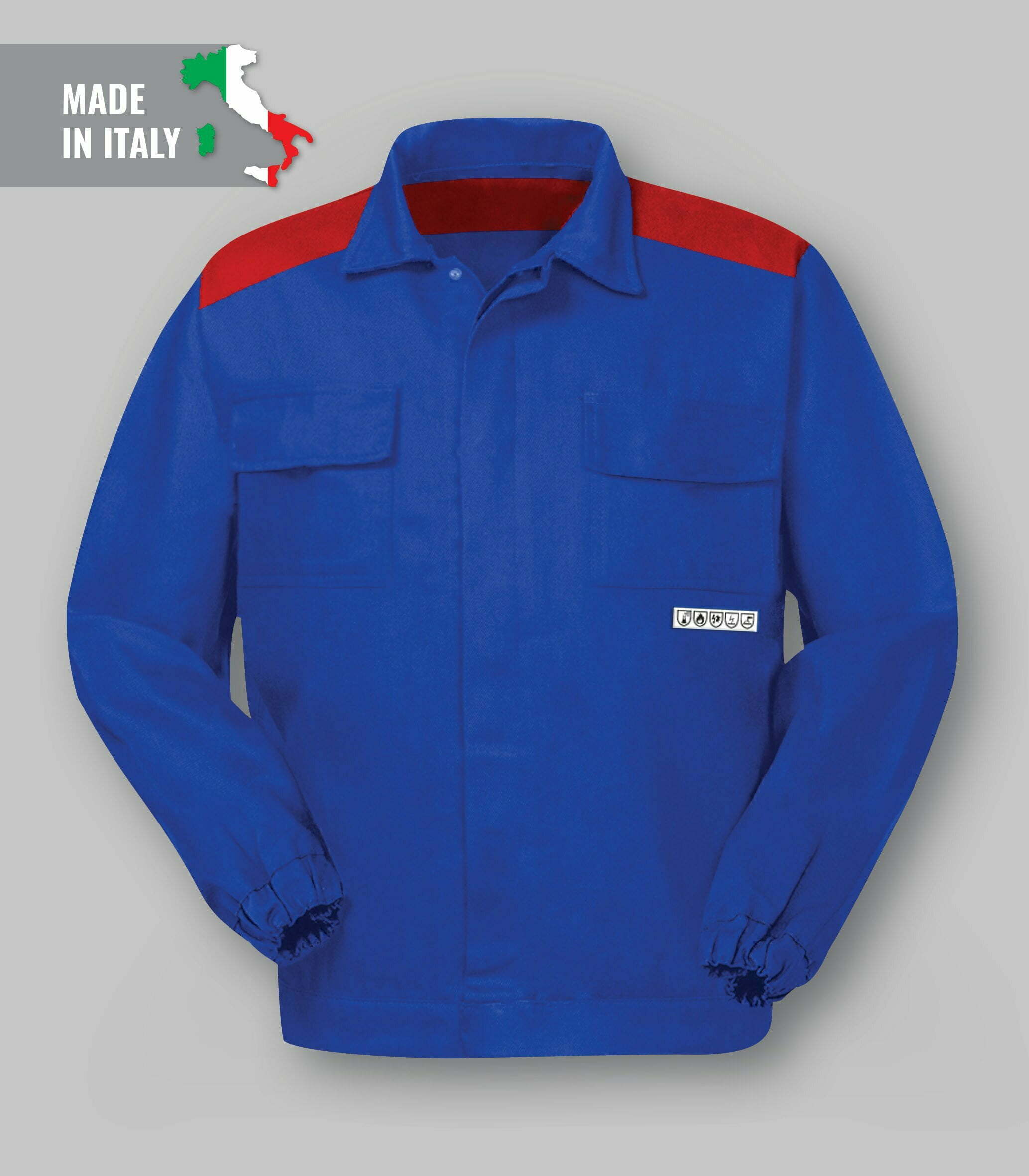 Two tone Arc Flash Fireproof antiacid antistatic jacket-abbigliamentocertificato.com