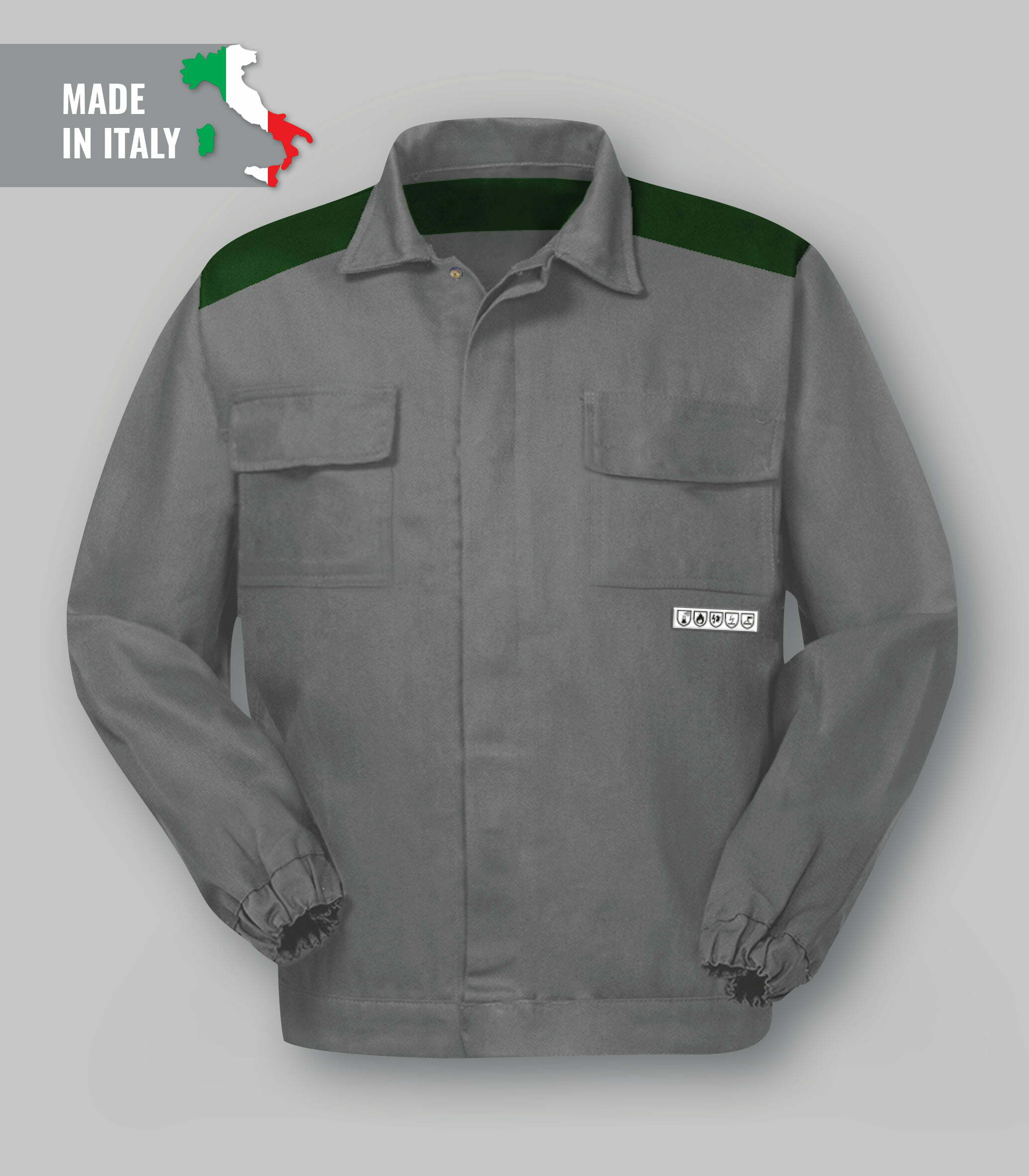 Two tone Arc Flash Fireproof antiacid antistatic jacket-abbigliamentocertificato.com