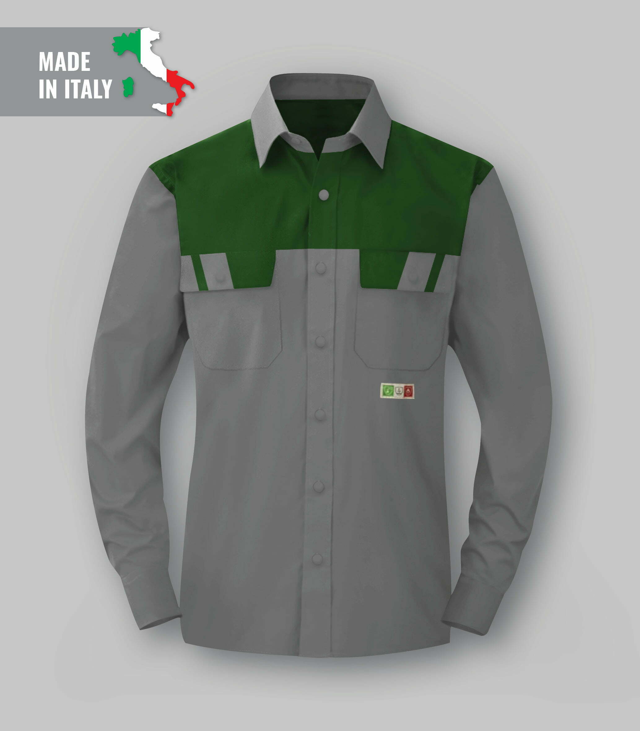 Camicia trivalente bicolore-abbigliamentocertificato.com