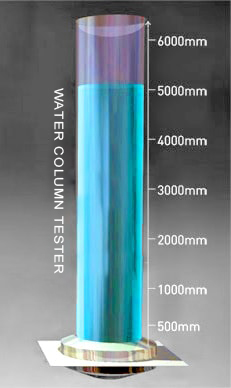 test colonna d'acqua